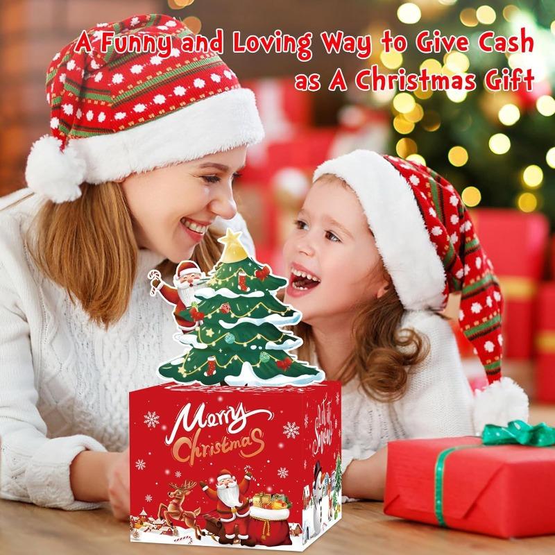 Christmas cash box hidden cash family party super warm Christmas party great surprise gift box