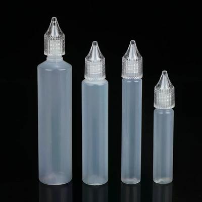 10/15/30/50ml Plastic Dropper Bottle Refillable Liquid Bottles 5Pcs Empty Long Bottle Pen Shape For Ink Essential Oil Pigment