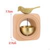Shopkeepers Bell Small Square Vintage Wood Doorbell for Cafe Garden Business