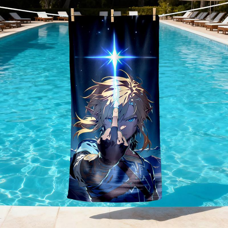 Video games Print Beach Towel Design, Soft, Lightweight. for Home Bathroom, Spa, Pool, Yoga, Surfing, Camping, Gift for Family, Friend
