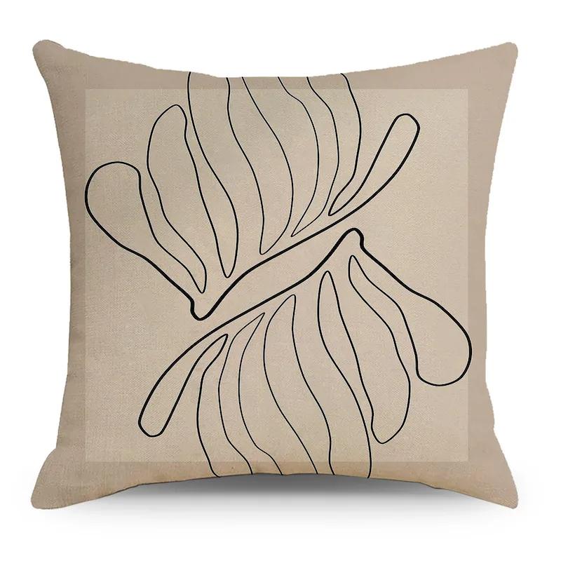 Nordic Black And White Abstract Geometric Printing Pattern Pillowcase Bed Sofa Car Modern Home Decor