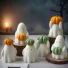 Halloweenská forma na svíčku 3D Duch Dýně Silikonová forma pro odlévání epoxidové pryskyřice Výroba aromaterapeutických svíček mýdla Halloweenská domácí umělecká řemeslná dekorace