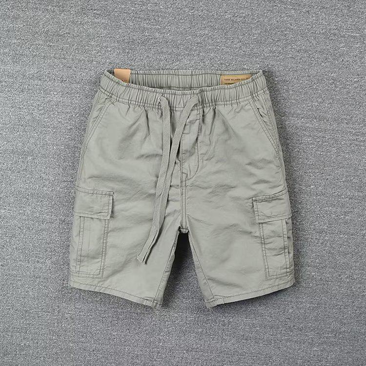 

Мужские прочные летние повседневные шорты с несколькими карманами - модная свободная рабочая одежда XXL серый