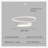 Nordic Modern Chandelier Led Pendant Lights For Living Dining Room Bedroom Loft Round Simple Creative Home Decor Hanging Lamps