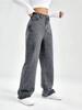 High Waist Wide Leg Jeans for Women Loose Fit Casual Straight Leg Denim Pants Comfortable Everyday Wear