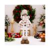 Weihnachts-Stehdekoration, Dehnbare Puppe für Weihnachts-Bodendekoration, Schneemann, Plüsch-Weihnachtsdekoration