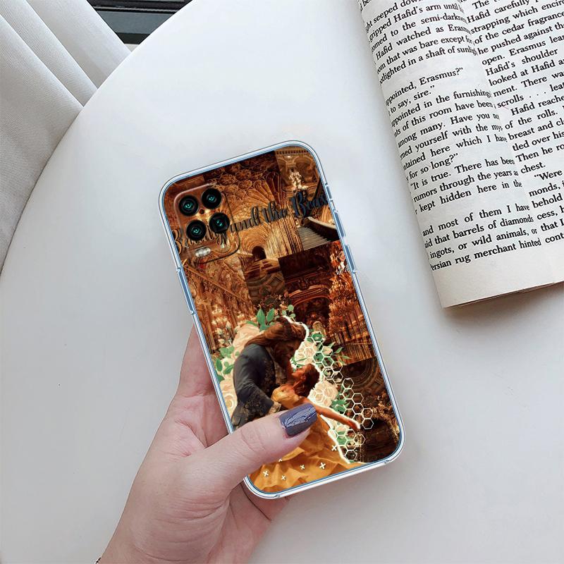 Beauty and the Beast Transparent Phone Case for Motorola Moto G7 G8 G9 G84 G85 G73 G24 G15 Z2 Play Power Plus