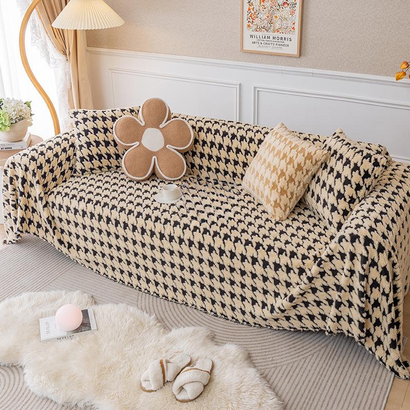 Sofa Cover Cloth Full Cover Sofa Cover Sofa Cover Thickened Fleece Sofa Cover Towel