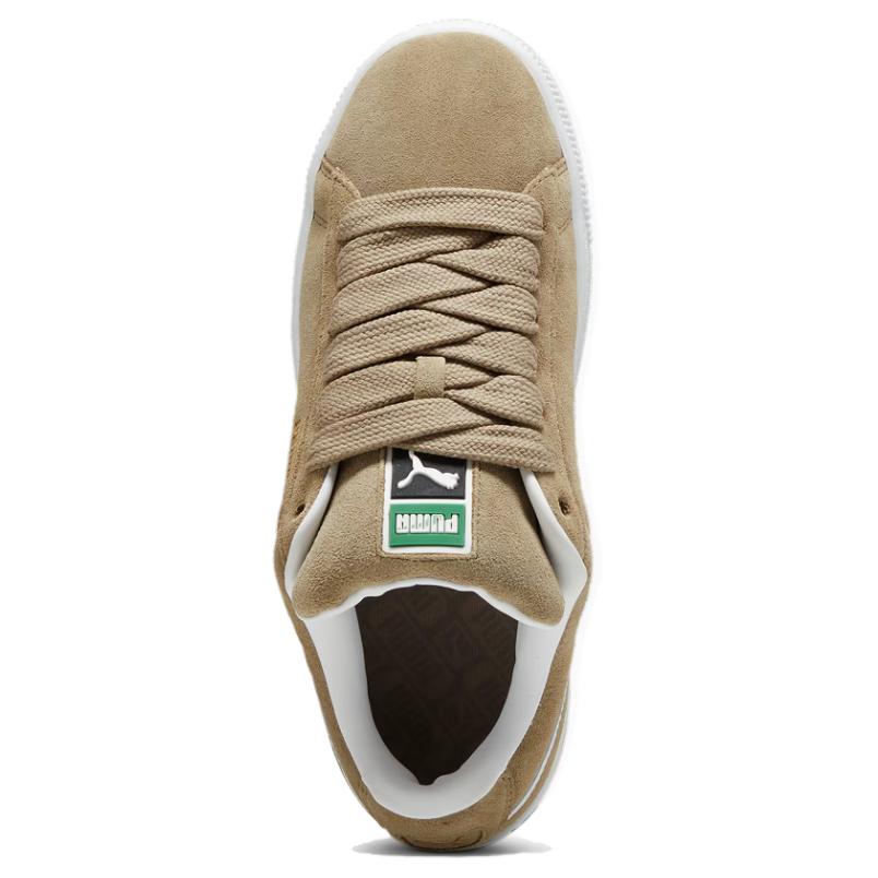New PUMA Suede XL Low Top Skateboard Shoes Unisex Khaki White 395205-23