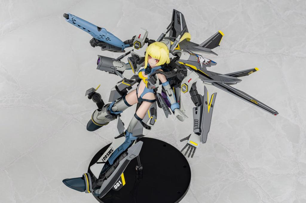 Aoshima Bunka Kyozai VFG Macross F Super Messiah Approximately 155mm Plastic Model Kit VF-25S MC-18 (Airplane), Tall, Pre-Colored