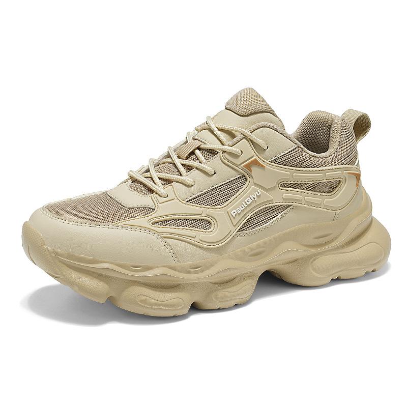 New outdoor versatile men's shoes spring casual running sports shoes breathable men's lightweight platform dad shoes