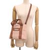 Chloe Shoulder Tote C20274 Chloe Adult Size Women's Bag, 2-Way Bag, Handbag, Corduroy, Pink, 454, Kids, [Used]