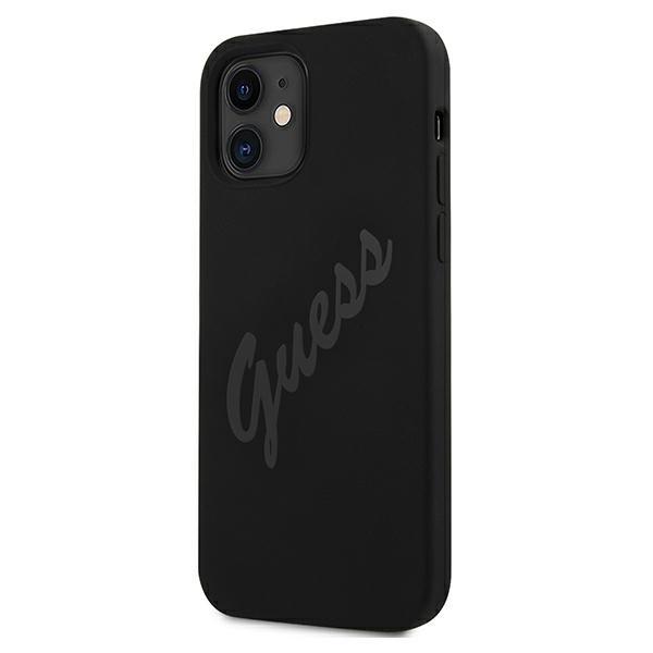 Guess Guhcp12Slsvsbk Iphone 12 Mini5,4 Czarny/Black Hardcase Script Vintage