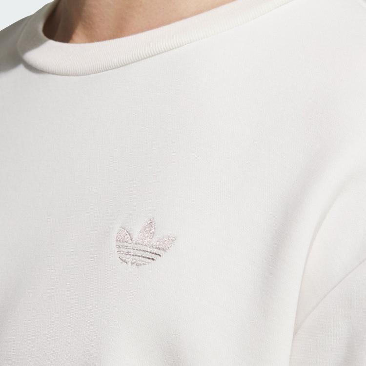 Adidas Originals Classic Series Sports Casual Crewneck Sweatshirt Unisex Sweatshirt White JL8384
