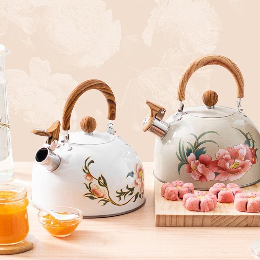 Stainless Steel Whistling Kettle Teapot 3L Coffee Pot New Teapot Water Kettle  Gas Induction Cooker