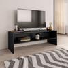 Day and Night - Day and Night Black Plywood TV Cabinet 120x40x40 Cm