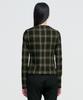 Kimjisu Twisted Check High-Neck Top _ Khaki