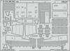 Eduard 1/32 Macchi MC.202 Folgore Etching Parts (for Italeri) Plastic Model Kit Parts EDU321014