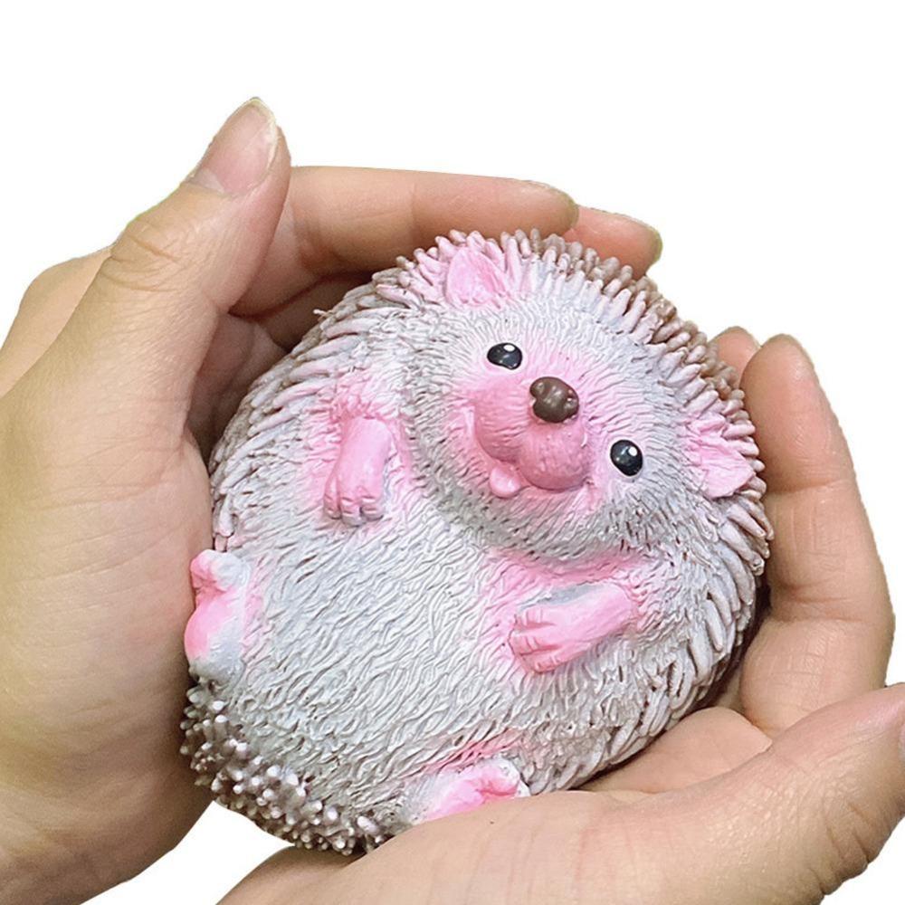 TPR Cartoon Hedgehog Decompression Toys Quick Rebound Fun Christmas