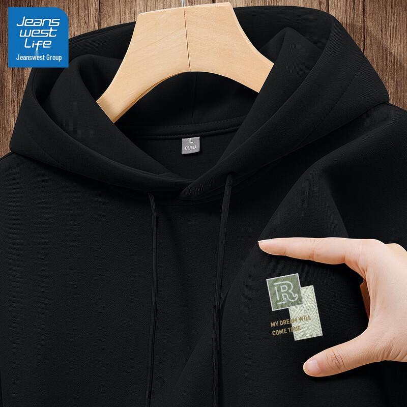 

JEANSWEST LIFE Men s 2025 Fall American Style Hooded Sweatshirt XL (180)