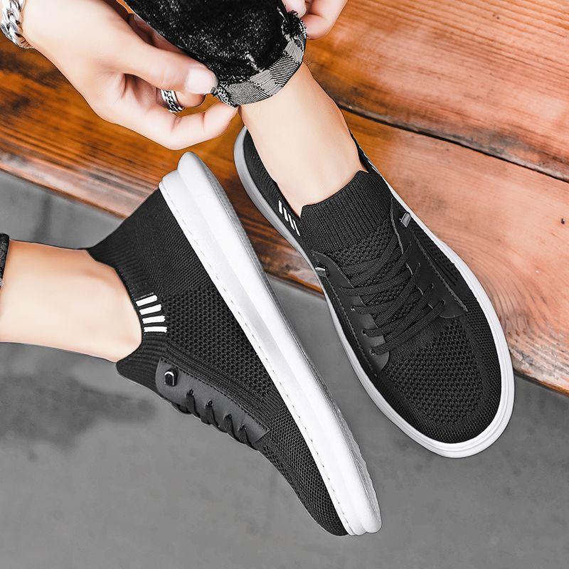 Sneakers Lightweight Man Shoe Tennis Mesh Black Casual Shoes For Men  Trend Retro Common High Quality Offer New In Delivery