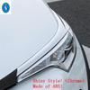 Shiny / Carbon Fiber Front Head Lights Lamps Eyelid Eyebrow Stripes Panel Cover Trim Accessories For Toyota C-HR CHR 2016 -