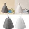 Sauna Anti Heat Sauna Hat Thicken Wool Felt Shower Cap Hair Turban Quickly Towel Drying Towel Hats Sauna Bathroom Accessories