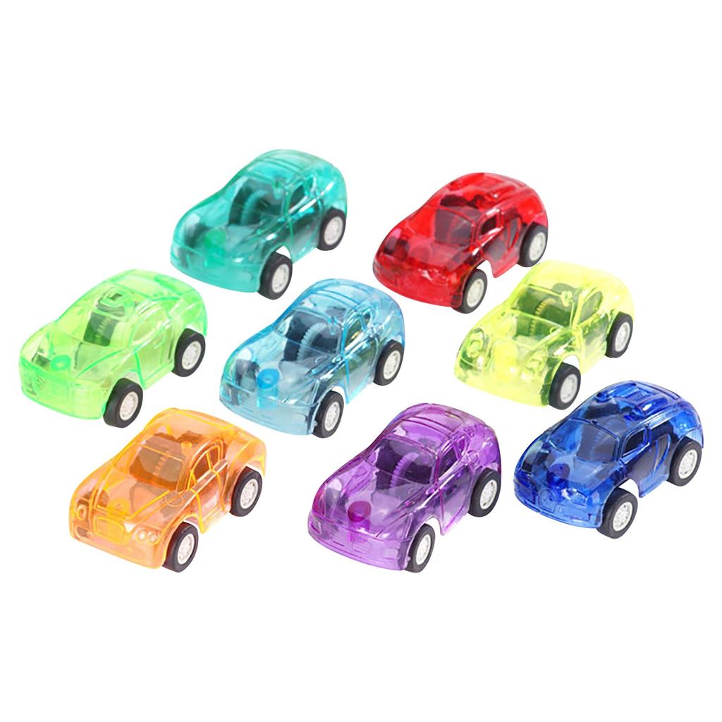 8pcs Pull Back Cars  Car Toys Friction Powered Racing Cars For Preschoolers Boys And Girls Random Color