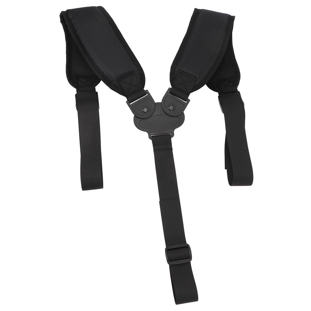 Golf Bag Strap Replacement Ergonomic Anti Slip Comfortable Double Shoulder Adjustable Strap Black