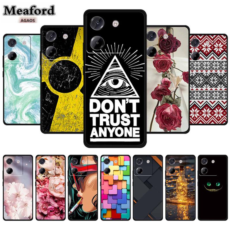 For Poco M7 Pro Phone Case TPU Soft Back Cover for Xiaomi Poco M 7 Pro 5G M7pro Silicone Funda Protector Floral Patterns Capa