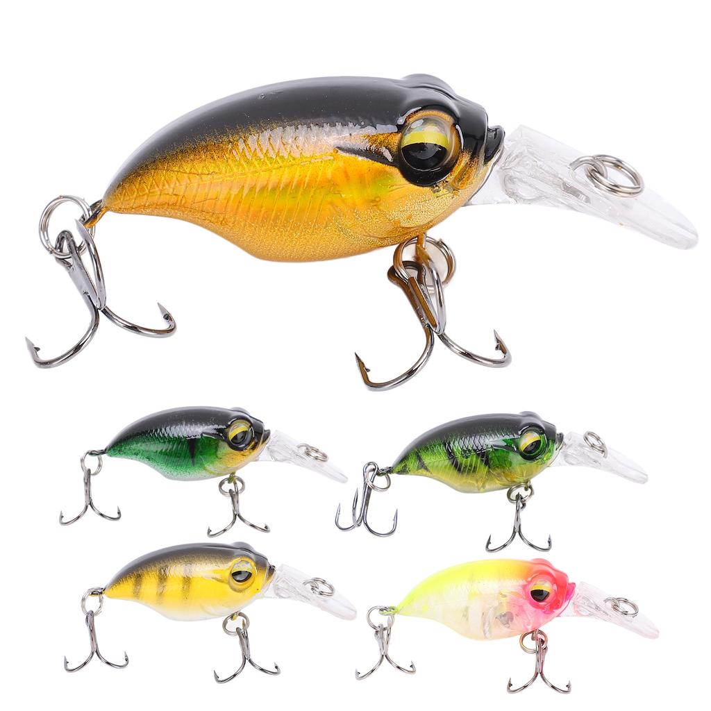 Fishing Mini Minnow Bait High Simulation Three Dimensionals Eyes Artificial Fishing Bait for Outdoor