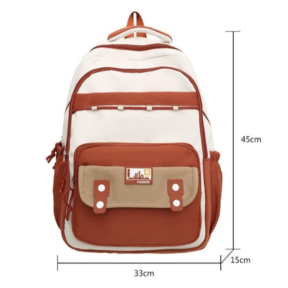 New Korean Style Travel Backpack Large Capacity Waterproof Student School Bag Multi-pockets Laptop Backpack Daily Use