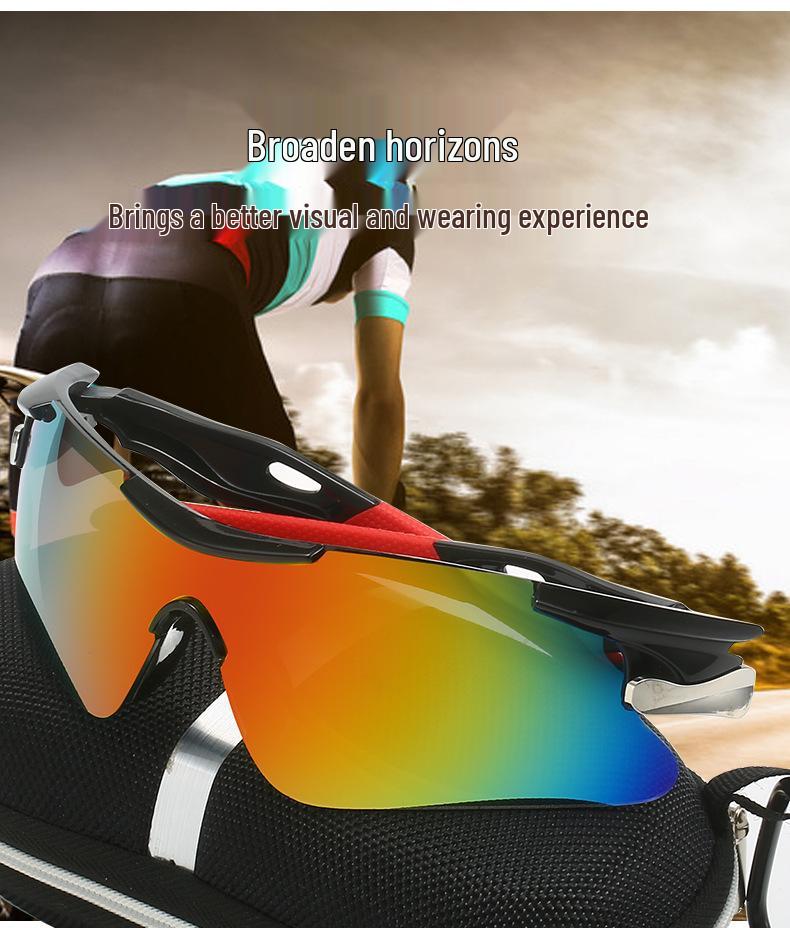 European & American Cycling Sunglasses - Outdoor UV Protection, Colorful 9206 Sports Sunglasses.