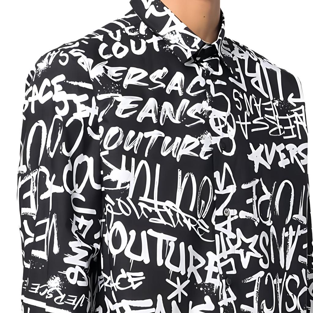 VERSACE JEANS COUTURE Shirt Men's Black 75GAL2R0-NS301-899
