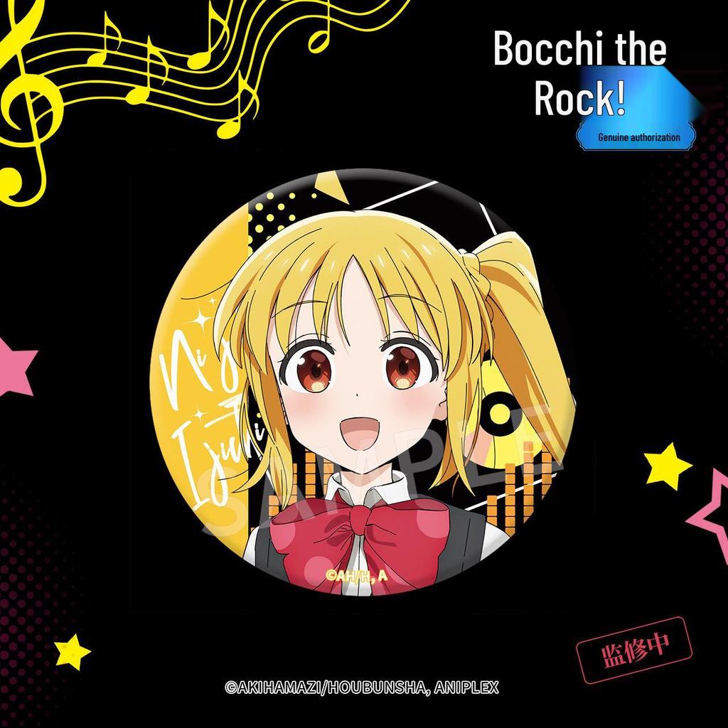 Genuine Bocchi the Rock Double Flash Magnetic Badge Magnet (Gotoh Hitori, Nijika, Yamada Ryo, Kita)