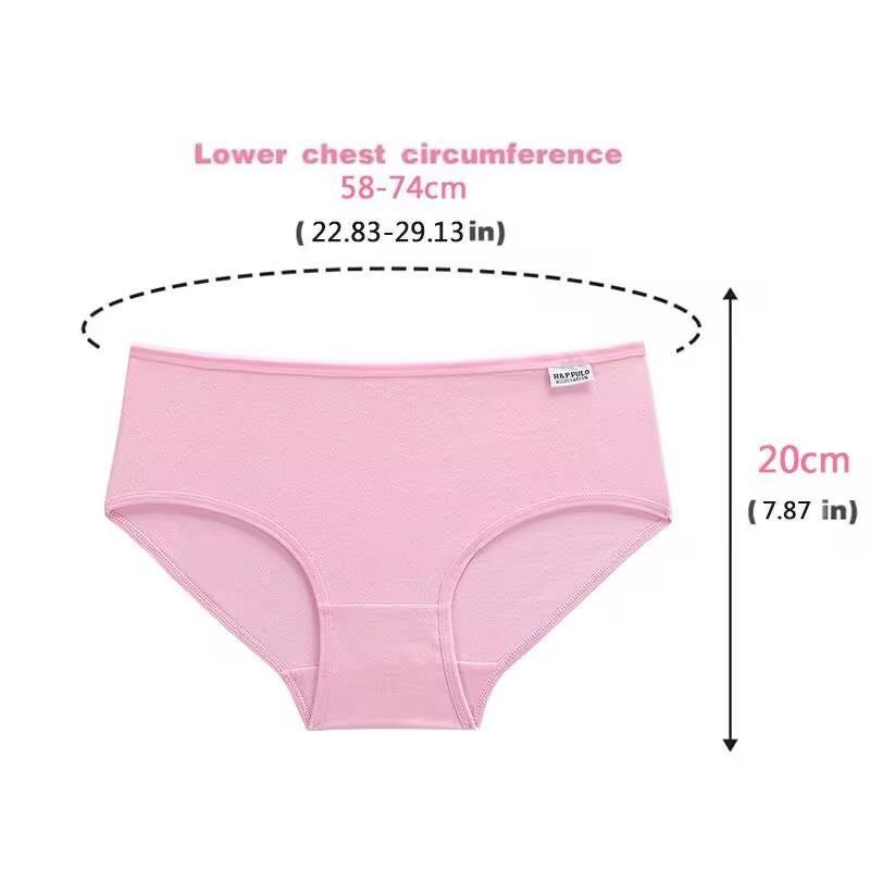 10Pc/Lot Young Girls Underwear  Teenager Panties Candy Color Underwear Simple Panties 35-45KG