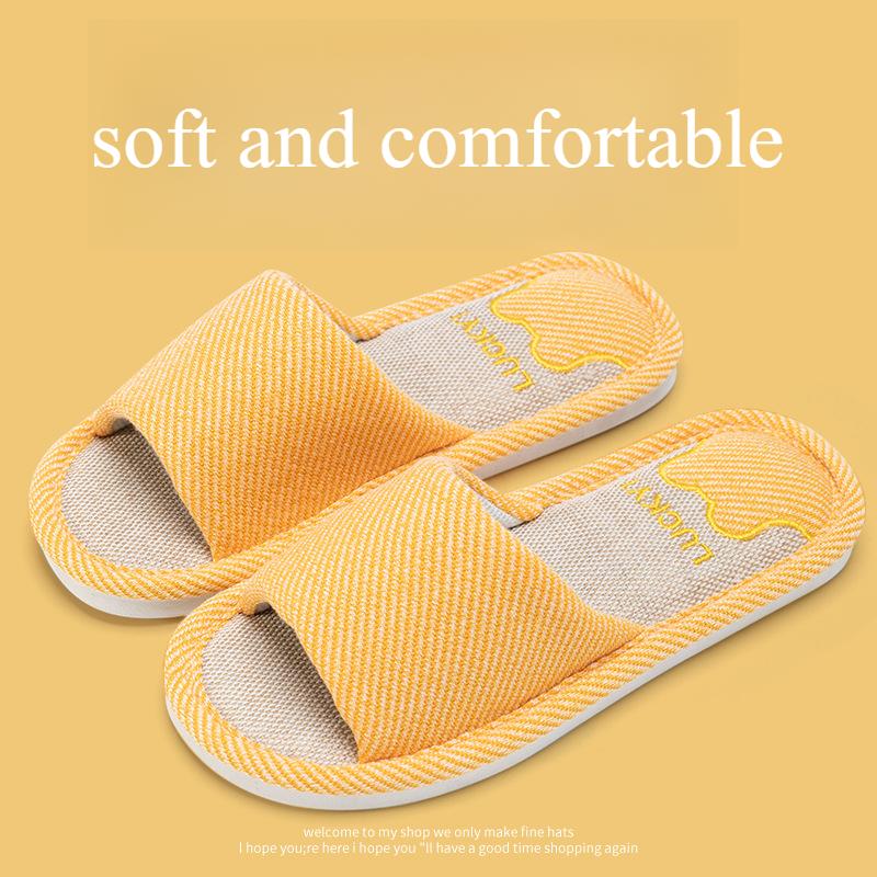 Linen sandals for women, anti slip for outdoor wear, quiet for summer indoor wear,, cotton and linen slippers for women, spring and autumn styles