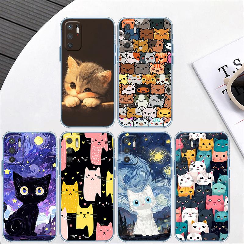 RP15 Cat Kitten Meow Phone Case for Motorola Moto G10 G20 G30 G31 G32 G34 G35 G41 G42 G50 G51 G52 G55 G60 G60S G62 G71 G72 G75