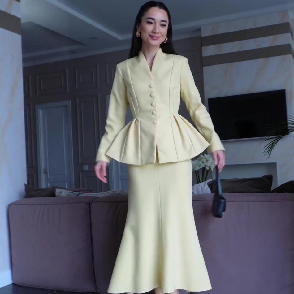Autumn 2025 European & American Slimming One-Shoulder Casual Top Jacket