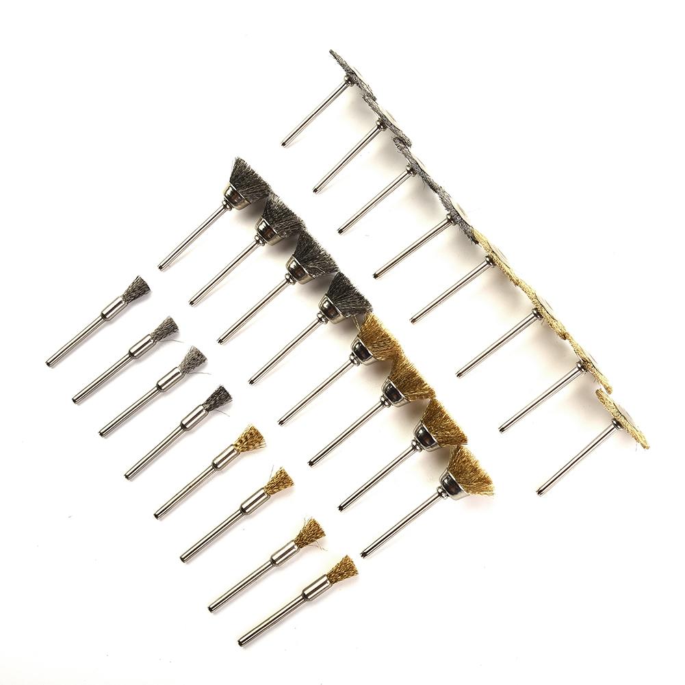 For aerospace Wire wheel brush For plant maintenance Parts Metal 24pcs