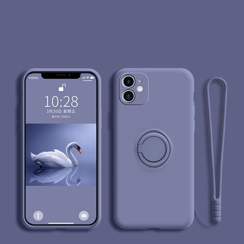 Magnetic Ring Holder Stand Case For Xiaomi POCO X3 NFC Mi 10T Pro 10 Lite Redmi Note 11 9 8 7 Pro 9S 9A 9C Liquid Silicone Cover