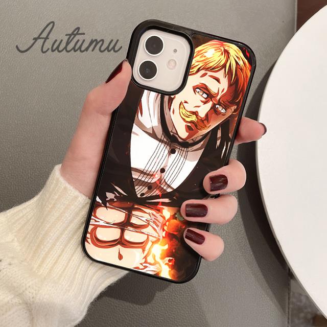 Escanor The Seven Deadly Sins Phone Case for iPhone 11 12 13 14 Pro Max Mini XR XS SE 2020 7 8 Plus Galaxy S21 S22 Cover Shell