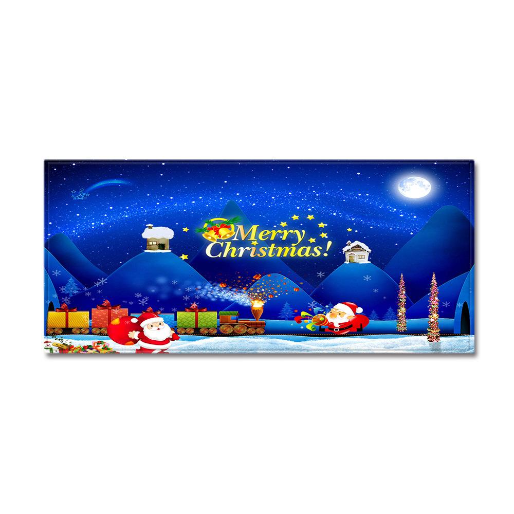 Christmas Kitchen Sand Carpet Doormat Long Floor Mat