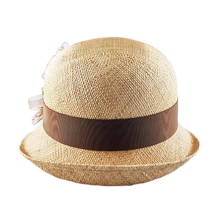 Kaliseumontapone Basil Raffia Retro Cloche Straw Hat Ii