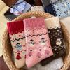 A Little Luck In Winter! Wool Socks, Snowman, Christmas Tree, Thickened Warm Socks