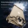 Kompatibel mit iPhone 17 Pro Max: Metall-Eckschutz in unregelmäßiger Form & randloser Linsenschutz für iPhone 14-13.