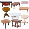 1:12 Dollhouse Miniature Round Table Tea Table Doll Home Coffee Table Furniture Decor Toy Micro Scene Construction Props