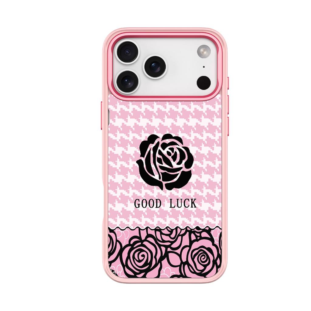 Applicable To Apple 17 Mobile Phone Case, Advanced Sense 16 Replaceable Back Plate 15promax Magnetic Mobile Phone Case, Good Luck Rose.