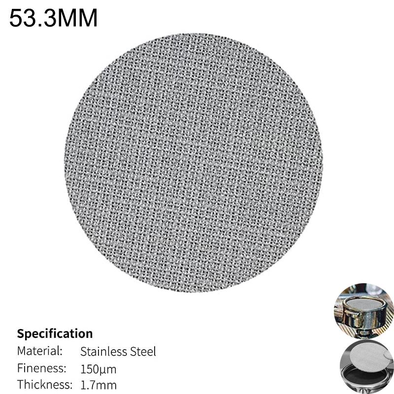 

1 шт. 51/53,3/58 мм шайба сетка толщина 1,7 мм многоразовый кофейный фильтр нержавеющая сталь сетка пластина эспрессо портафильтр корзина