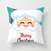 Cartoon Santa Claus Pillowcase Sofa Kids Room Decoration Christmas Cushion Cover